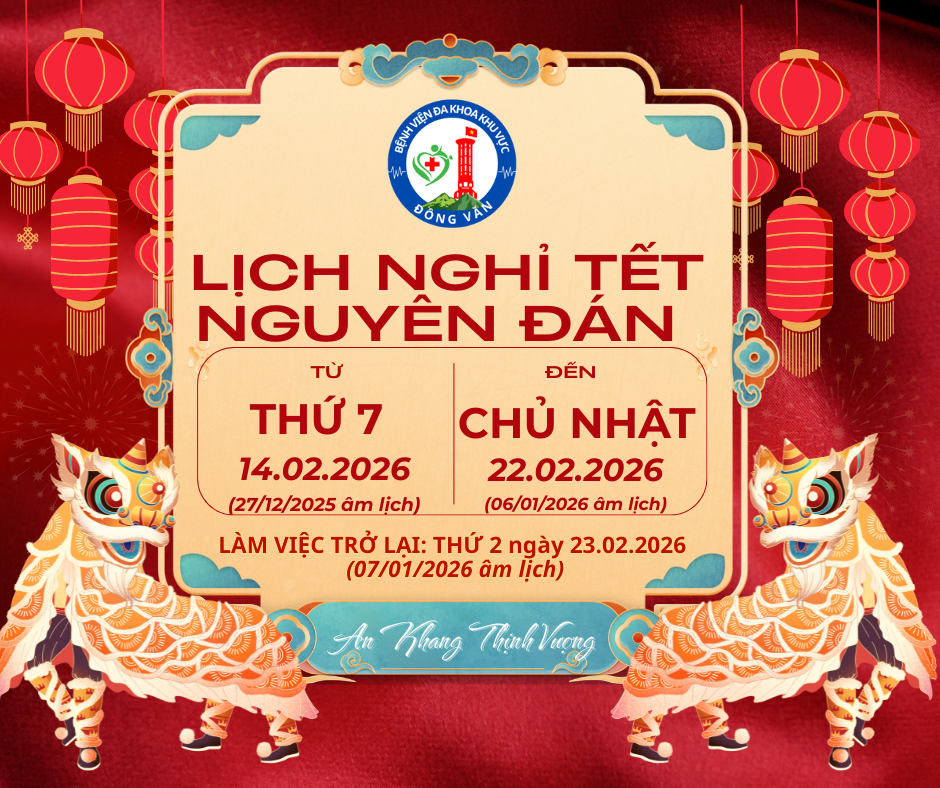 THÔNG BÁO Về lịch nghỉ Tết Nguyên đán năm 2026